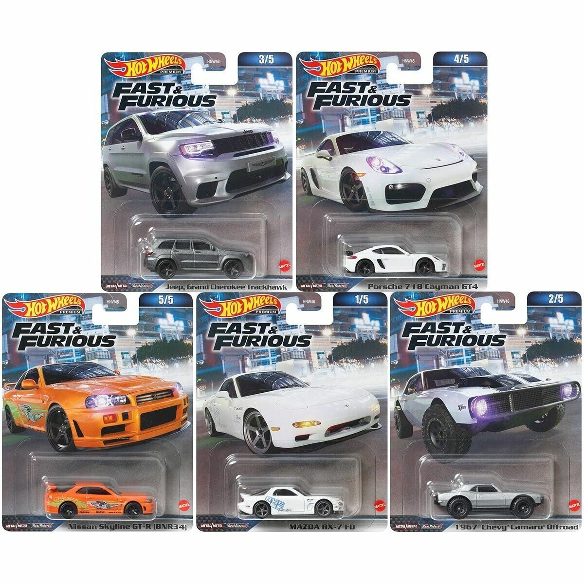 Hot Wheels Premium Hızlı ve Öfkeli Premium Arabalar Serisi DMC55