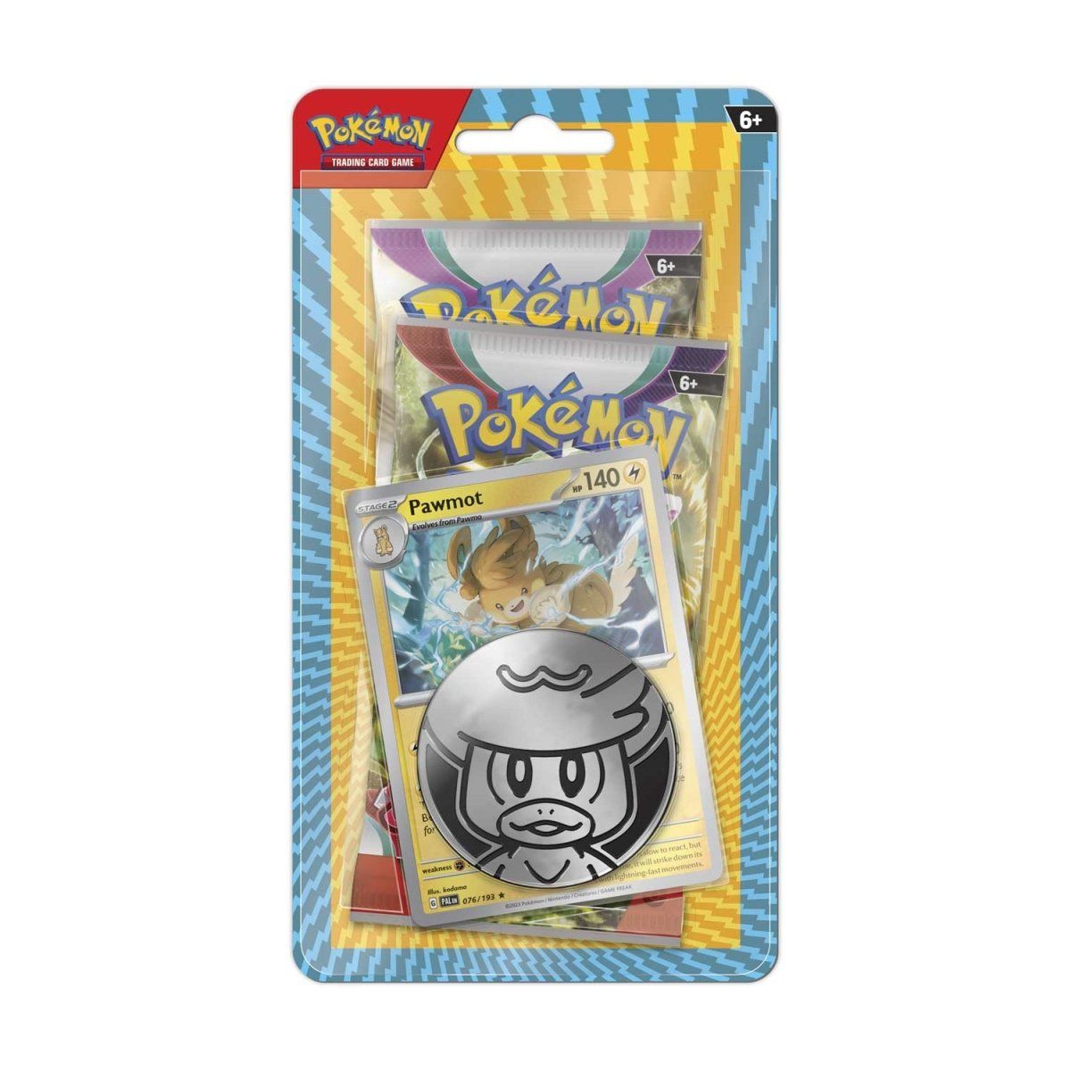 Pokémon TCG: Pawmot Kartı, 2 Booster Paket ve Metalik Jeton