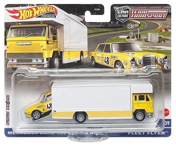 Hot Wheels Premium Team Transport #39 MERCEDES-BENZ 300 SEL 6.8 AMG FLEET FLYER