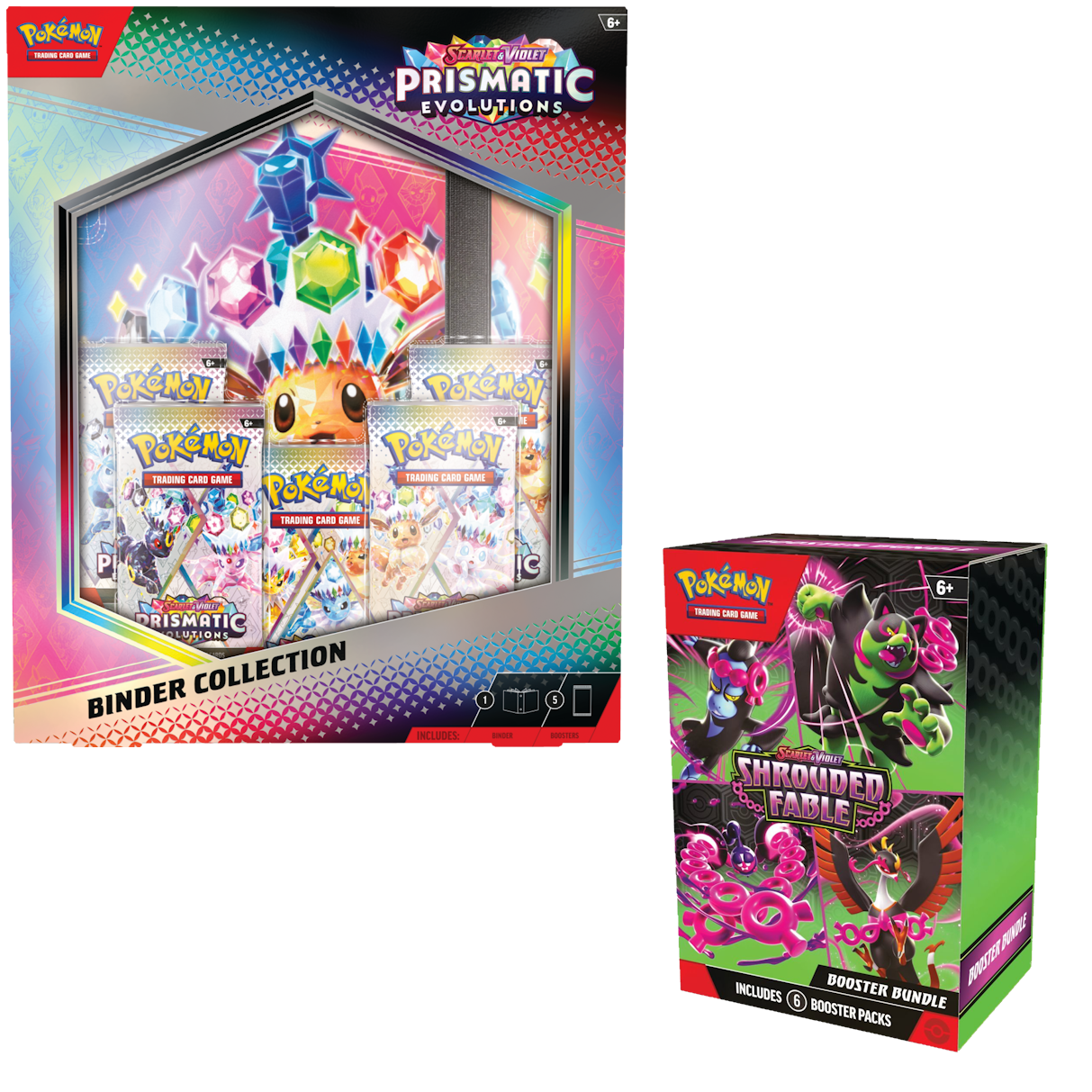 Pokemon TCG SV8.5 + SV6.5 BUNDLE (binder ve bundle)