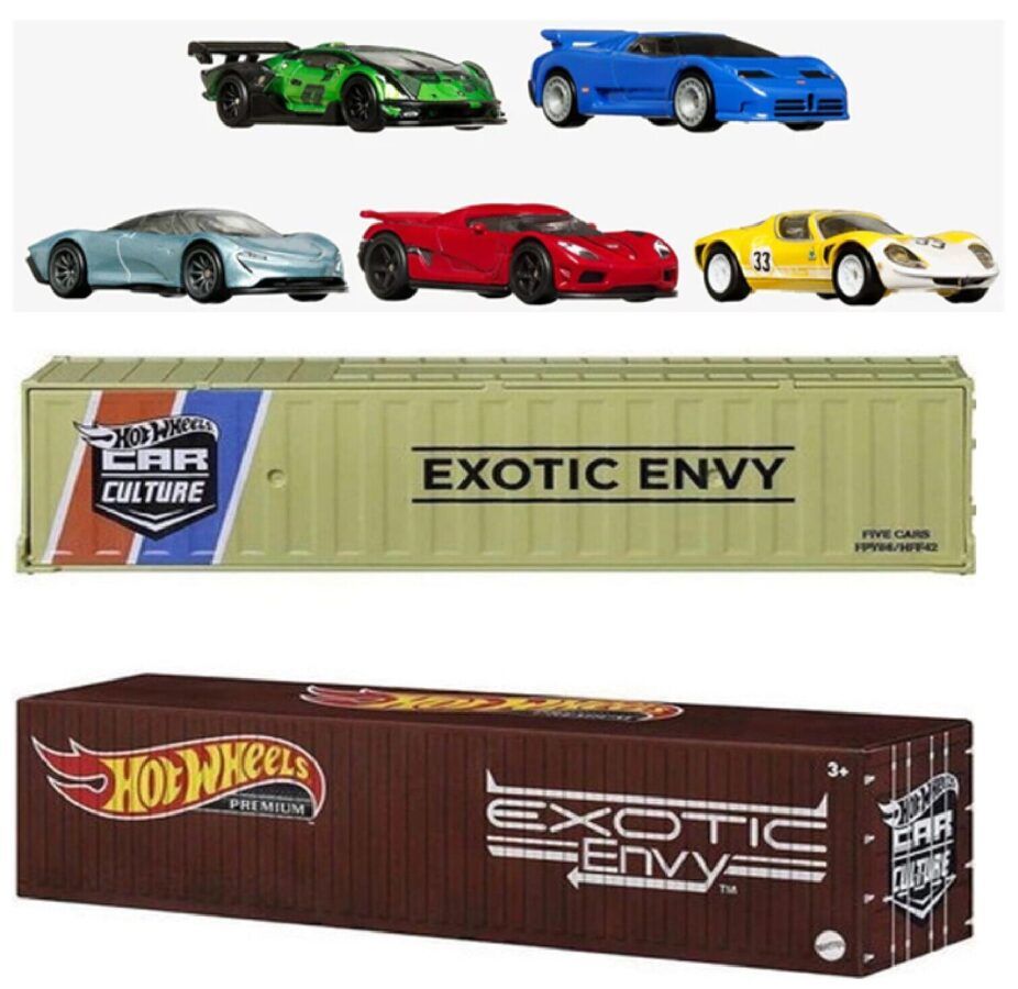 Hot Wheels Premium Exotic Envy Seti 5 Araçlık 1:64 Ölçekli HFF42