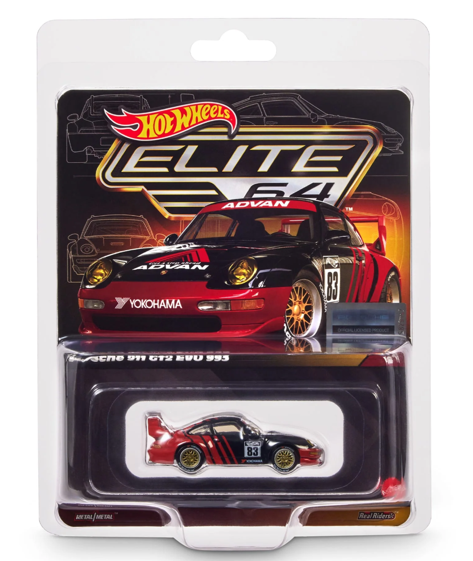 Hot Wheels Elite 64 Porsche 911 GT2 EVO 993