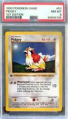 1999 Pokémon Game - Pidgey (#57) - 1st Edition - PSA 8 NM-MT