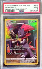 2019 Pokémon Sun & Moon - Weavile FA (Secret Rare) (#238) - Cosmic Eclipse - PSA 9 Mint