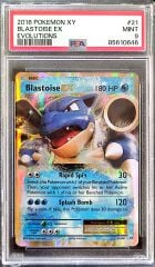 2016 Pokémon XY - Blastoise EX (#21) - Evolutions - PSA 9 Mint