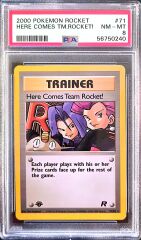 2000 Pokémon Rocket – Here Comes Team Rocket! (1st Edition) – PSA 8