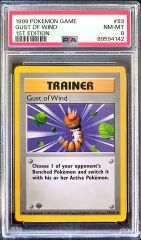1999 Pokémon Game – Gust of Wind – 1st Edition – PSA 8