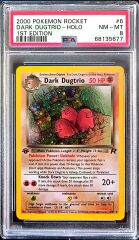 2000 Pokémon Rocket – Dark Dugtrio – Holo – 1st Edition – PSA 8 – NM-MT