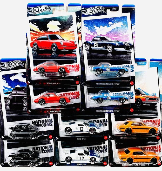 Hot Wheels National Icons – Silver Series Koleksiyonu (Kapalı Kutu)