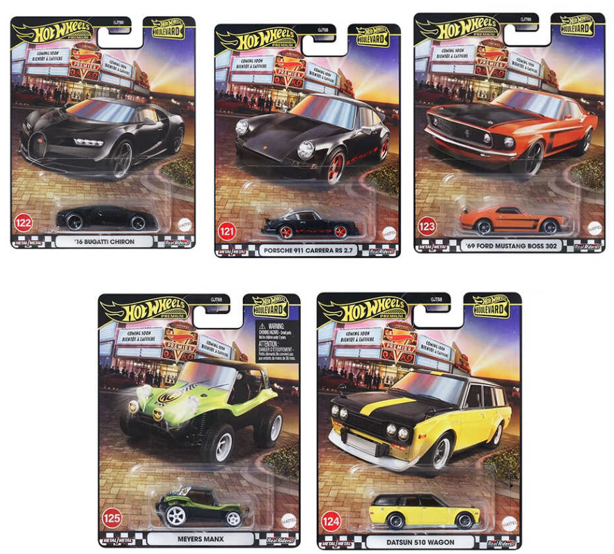 Hot Wheels Boulevard 2025 Mix 2 – Premium Serisi (Tam Set)