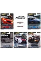 Hot Wheels Premium Fast & Furious 5’li Araç Seti | 1:64 Ölçekli Diecast Metal/Metal – Real Riders Serisi