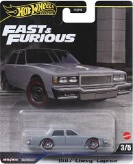 Hot Wheels Premium Fast & Furious 5’li Araç Seti | 1:64 Ölçekli Diecast Metal/Metal – Real Riders Serisi