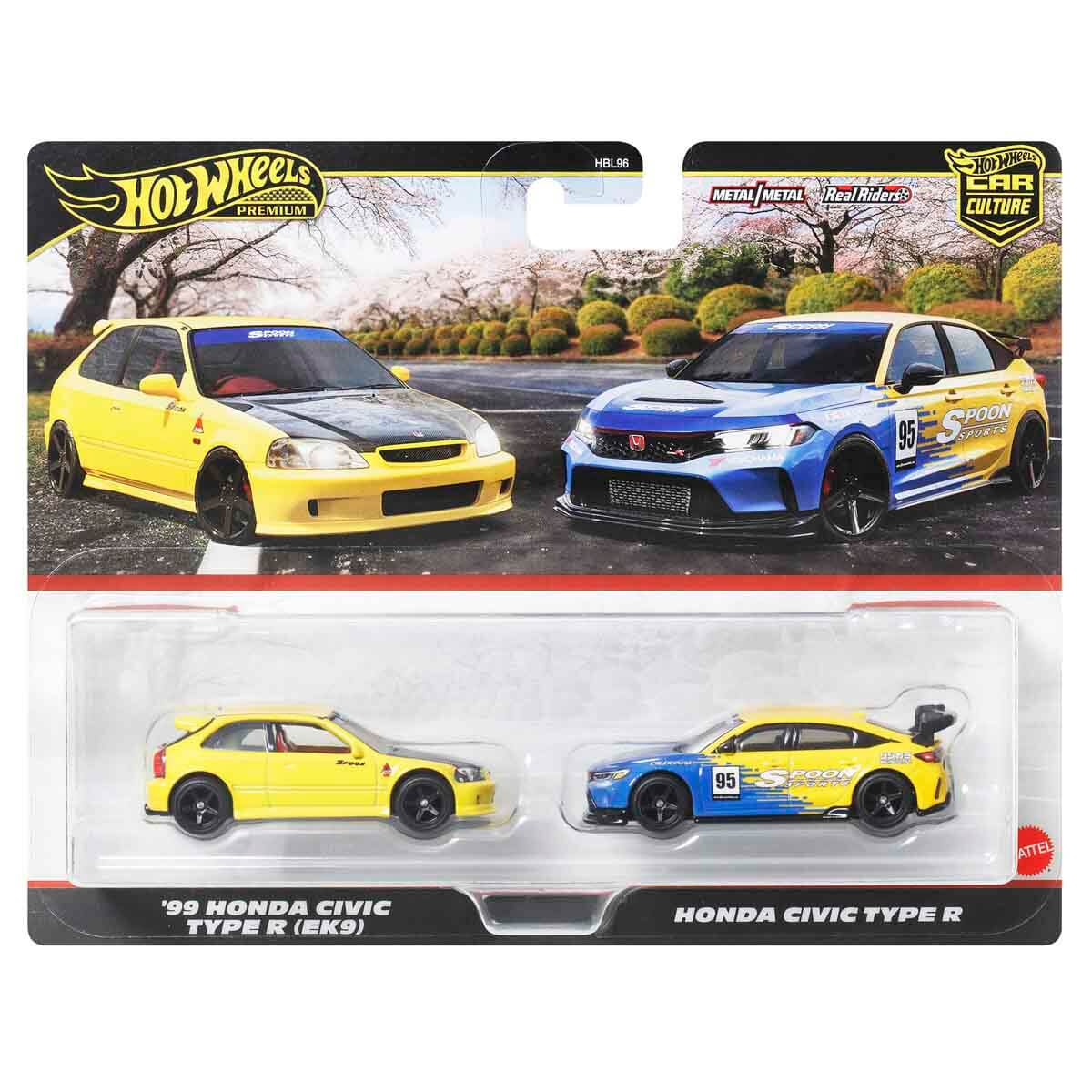 Hot Wheels Premium Car Culture 2-Pack 99 Honda Type R & Honda Civic Type R