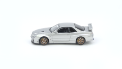 INNO64 NISSAN SKYLINE GT-R (R34) V-Spec II Silver